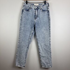 PacSun Mom Jeans Women Size 27 High Rise Acid Wash Denim Casual Everyday Grunge